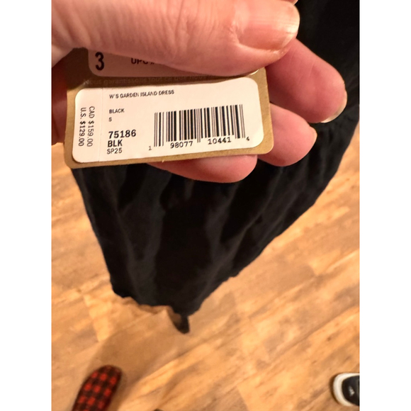 Women's Patagonia Black Garden Island Midi Dress S - Picture 4 of 4